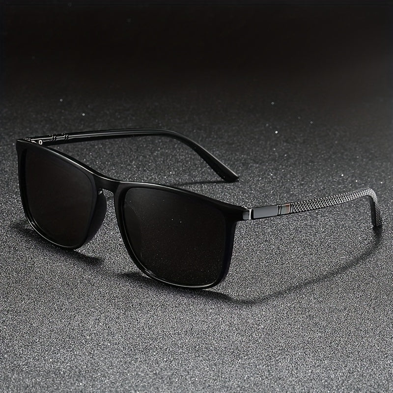 Vintage Square Frame Polarized Sunglasses Driving Fishing Shopping UV400