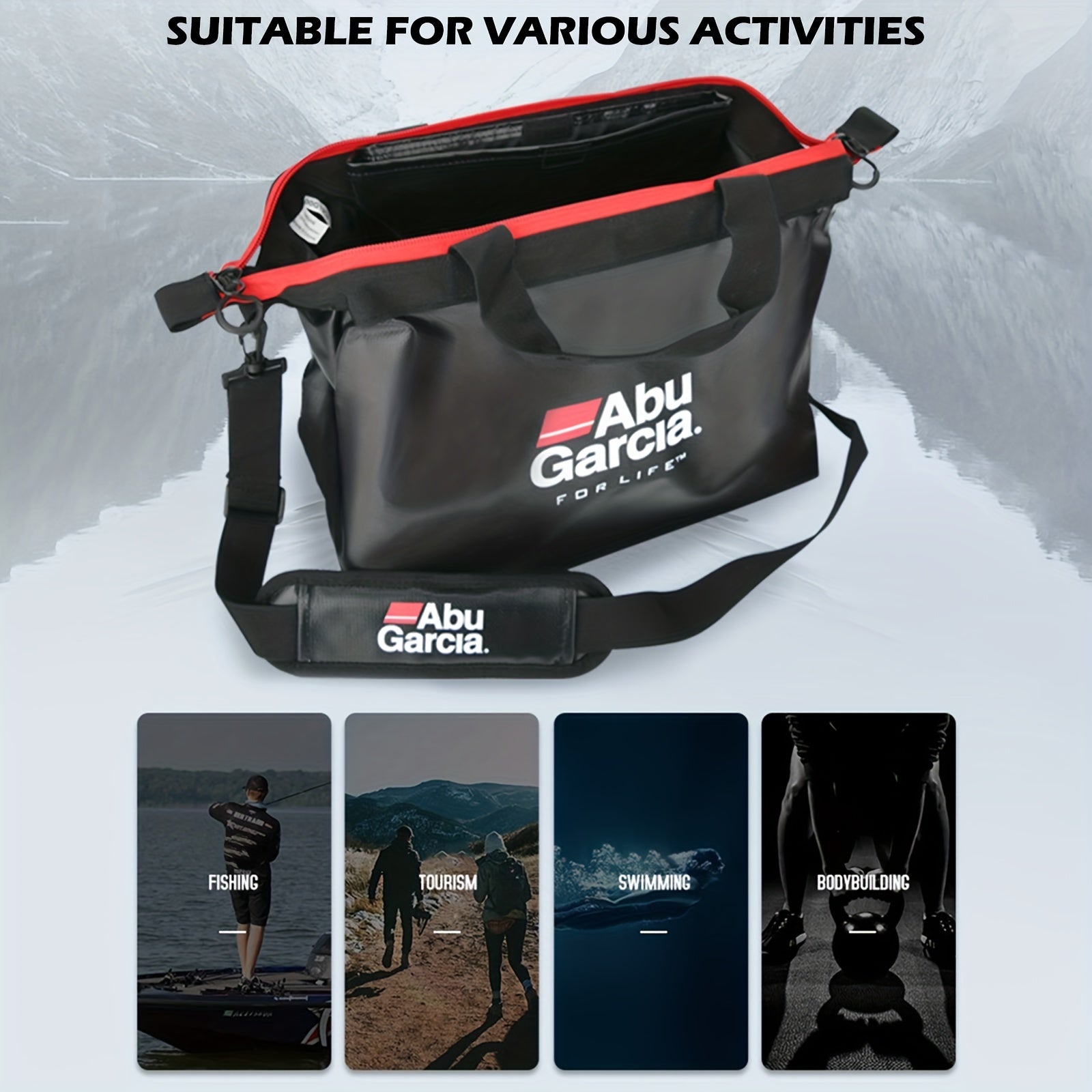 Large Capacity Storage Bag Portable Waterproof Bag for Fishing Travel Fitness