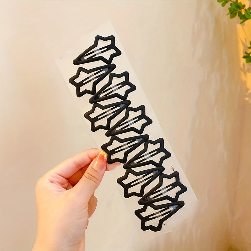 10pcs Star Hair Clip Snap Clip Minimalist Headwear Hair Accessories