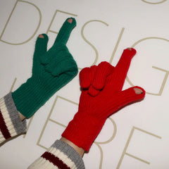 Touchable Screen Knitted Warm Gloves Unisex