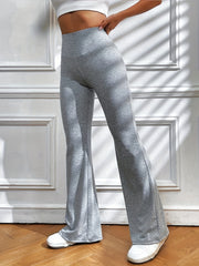 Elastic Flare Leg Pants Casual Loose Pants Women's Clothing