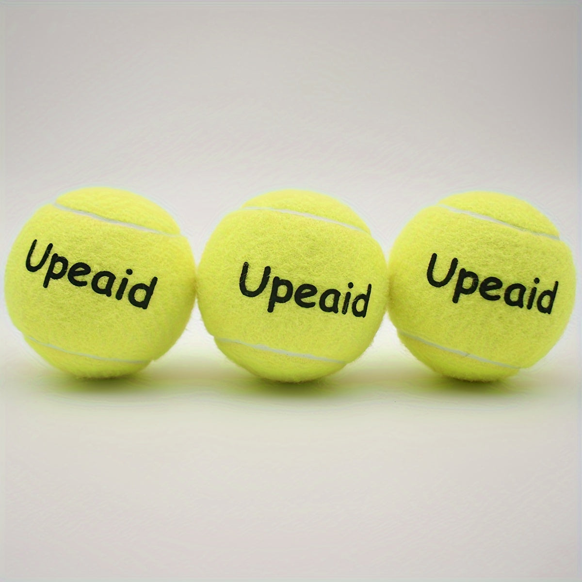 3pcs High Elastic Rubber Tennis Balls for Beginners Yellow