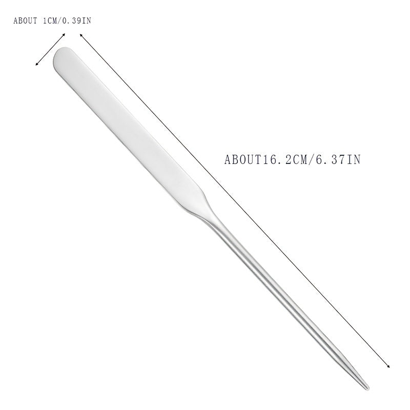 Stainless Steel Makeup Spatulas Long Mixing Stick