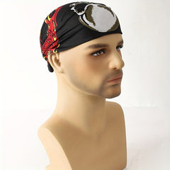 Men's Printed Square Scarf For Outdoor Party Playing