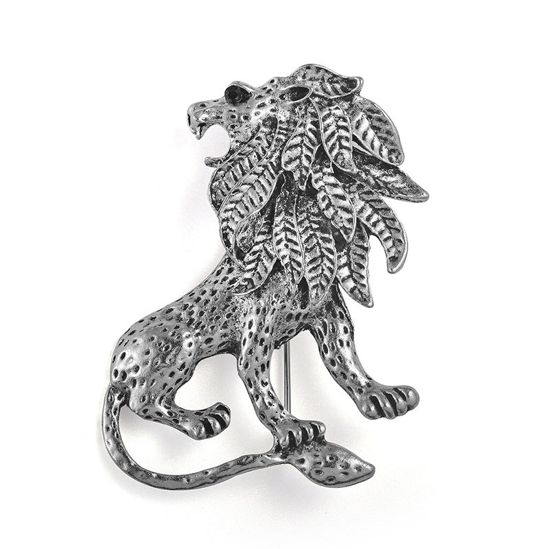 Vintage Men's Lion Brooch
