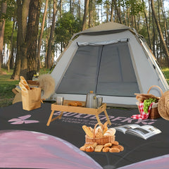 Pink Butterfly Picnic Blanket Waterproof Beach Blanket for Outdoor Camping