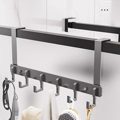 Over the Door Rack Hook Punch Hanger Storage Rack Bag Clothes Key