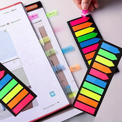 4pcs Arrow Head Transparent Index Sticky Note 10 Kinds Per 200 Labels