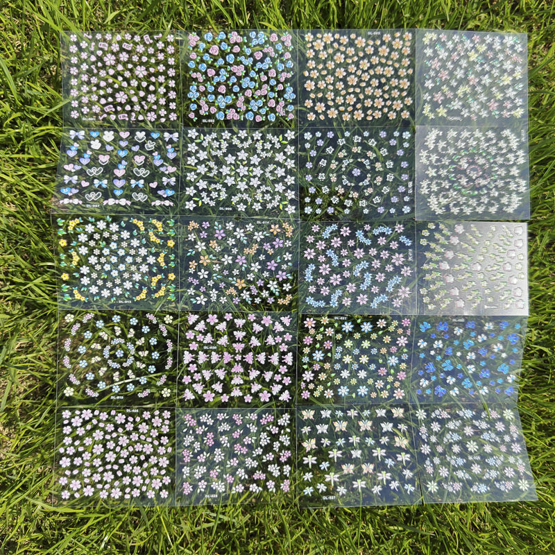 30 Sheets 3D Nail Decals and Lovely Nail Stickers