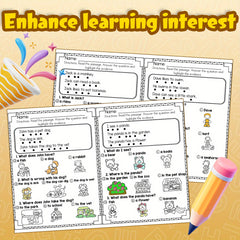 Engaging Kids Reading Workbook with Activities & Passages