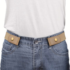 Men's No-Buckle Stretch Belt for Jeans Pants 1 38 Inches