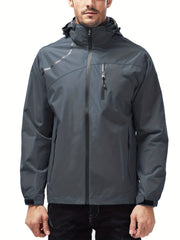 Men's Lightweight Waterproof Breathable Hooded Jacket