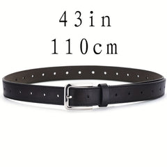 1pc Hollow Pin Buckle Belt No Punching Needed