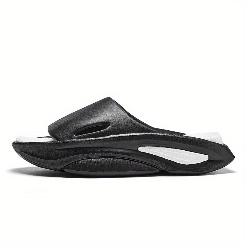 Men's Non Slip Slides Casual Slippers Open Toe Pillow Shoes