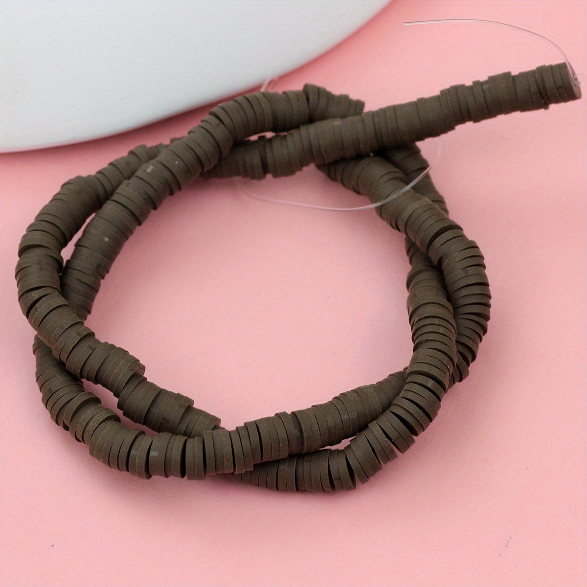 6mm Polymer Clay Rubber Spacer Beads for Jewelry Making