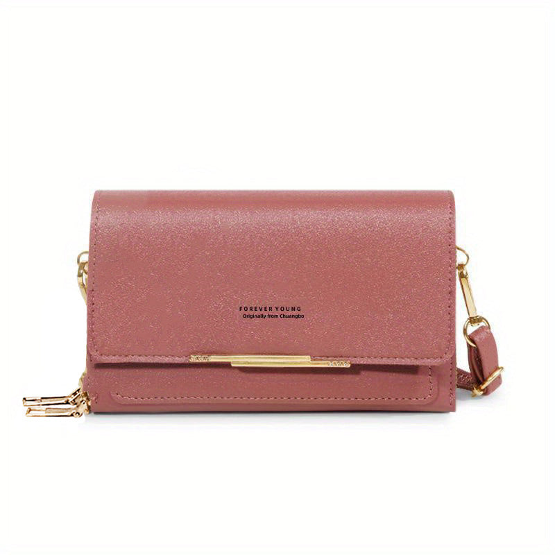 Square Shoulder Bag Minimalist Crossbody Bag For Work Women's Purse