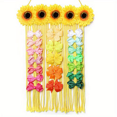 Girls Bow Bow Hair Hoop Storage Hair Clip Hanging Organizer