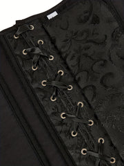 Floral Jacquard Underbust Corset Top