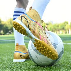 Low Top Turf Football Boots Lace Up TF Soccer Cleats