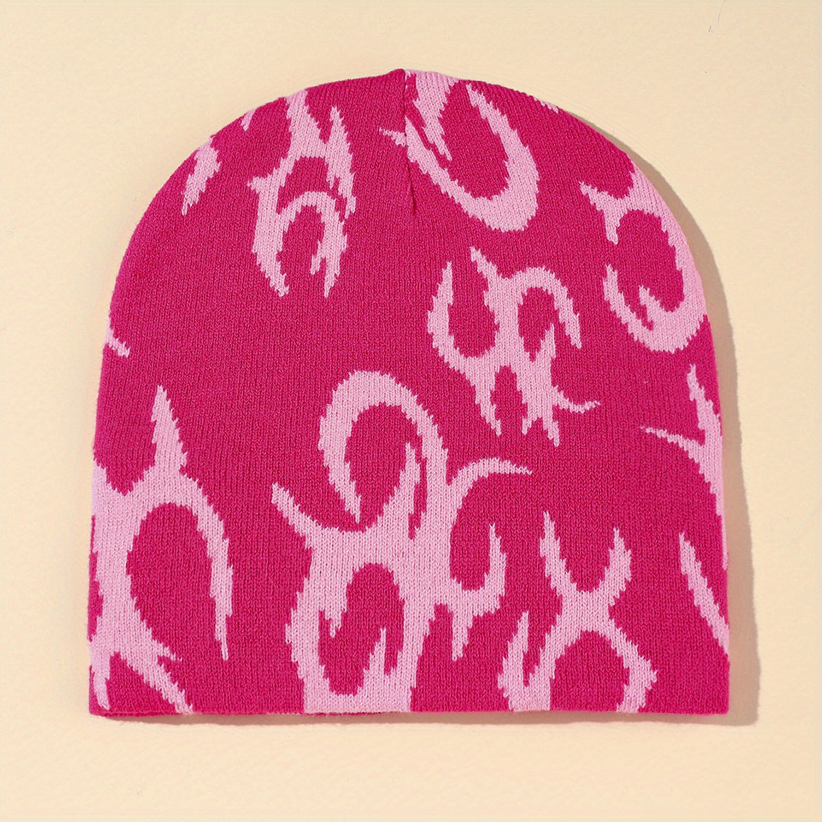 Men's Coldproof Melon Leather Hat Knitted Beanie