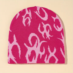 Men's Coldproof Melon Leather Hat Knitted Beanie