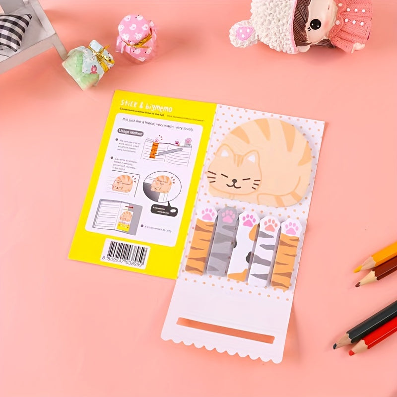 120 Sheets Cat's Paw Sticky Note Book Index Stickers