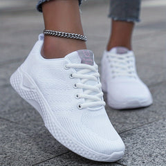 Mesh Sports Running Shoes Woven Breathable Sneakers Women's Footwear
