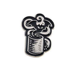Ghost Devil Cup Brooch Punk Coffee Cup Cartoon Brooch Pin