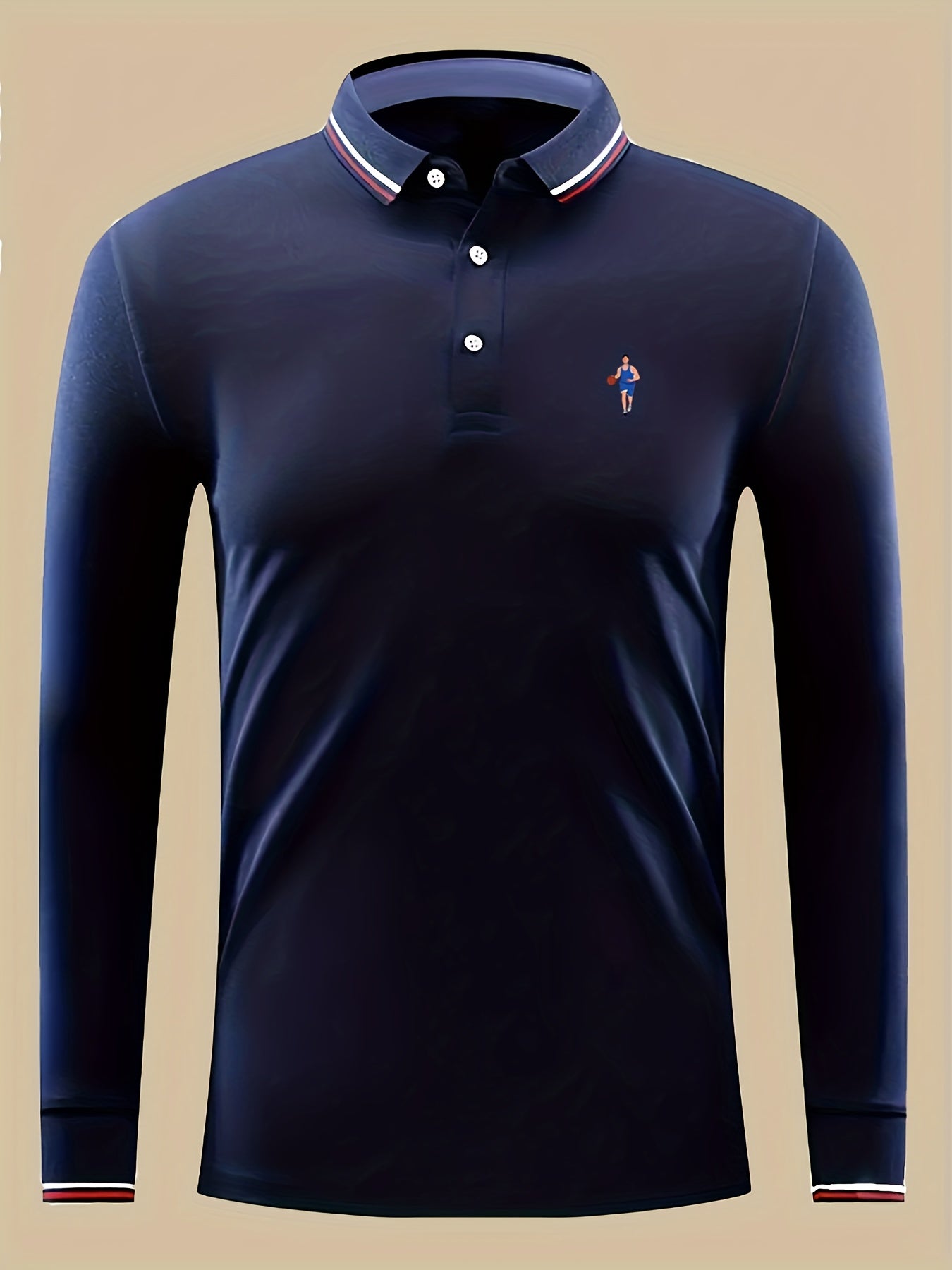 Men's Basketball Player Print Lightweight Polo Shirt