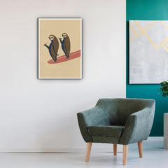 2pcs Sloths Animated Posters Wall Art High Definition Painting