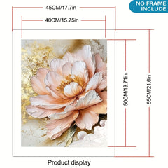 DIY Paint by Numbers Kit Flower for Beginners Hand Painted Craft Ideal Gift