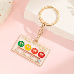 Colorful Zinc Alloy Keychain Men's Holiday Gift