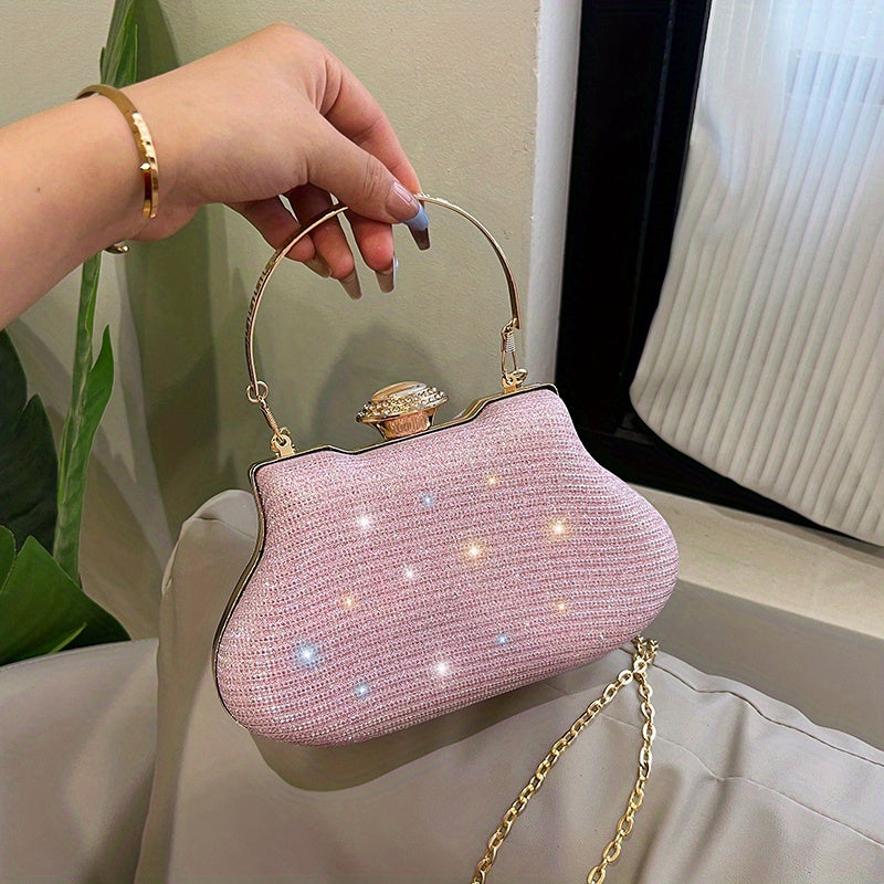 Rhinestone Evening Clutch Bag Formal Banquet Handbag Glitter