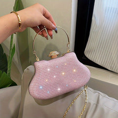 Rhinestone Evening Clutch Bag Formal Banquet Handbag Glitter