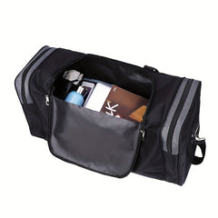 Large Capacity Weekender Tote Bag Nylon Lightweight Luggage Bag