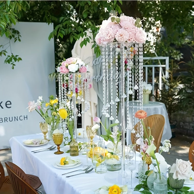 Clear Acrylic Flower Arrangement Table Centerpiece for Events