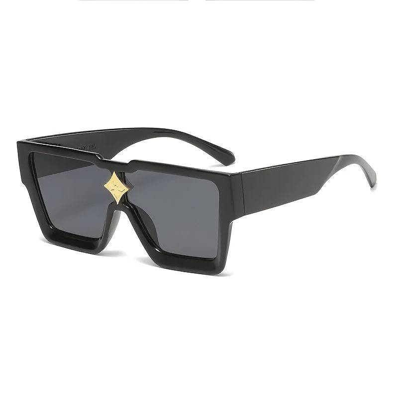 Retro Big Frame Star Sunglasses UV400 Square