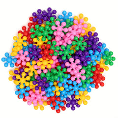 400pcs Plum Blossom Building Blocks 3D Snowflake DIY Educational Toys