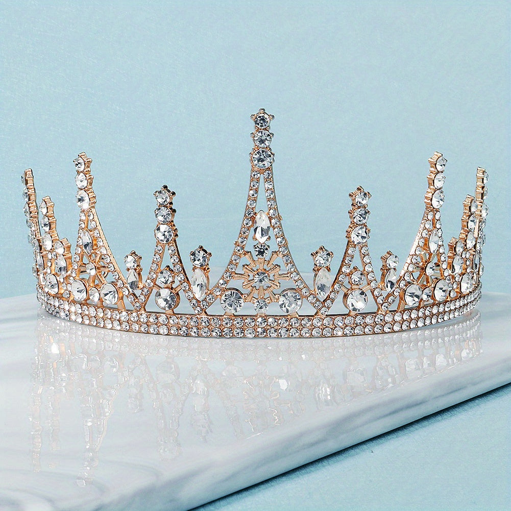 Bridal Rhinestone Headband Princess Style Tiara