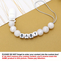 Customized Pacifier Chain For Baby Baby Stuff Accessories With Unique Item