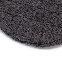 Men's Knitted Plush Beanie Hat Scarf Set