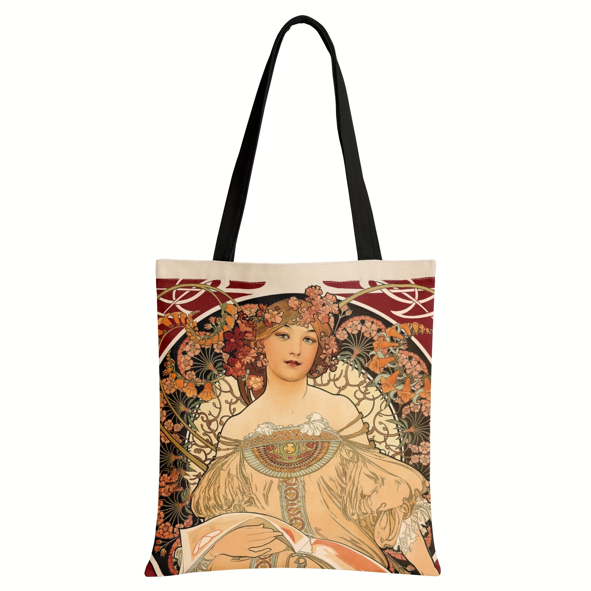 Woman Pattern Tote Bag Lightweight Shoulder Bag