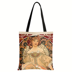 Woman Pattern Tote Bag Lightweight Shoulder Bag