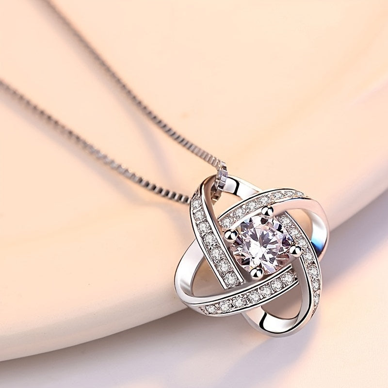 Love Knot Pendant Necklace Gift From Dad - Daughter Gift