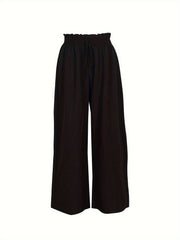  High Rise Wide Leg Trousers