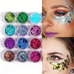 20 Colors Body & Face Glitter Sequins Shimmer Liquid Eyeshadow