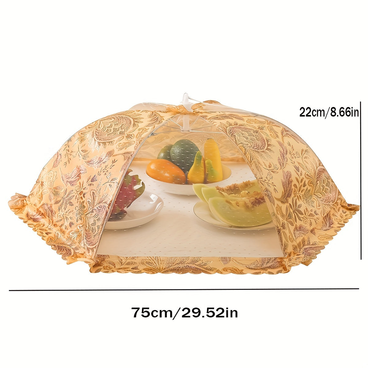 1pc Kitchen Mesh Food Cover Dustproof Reusable Collapsible Food Nets