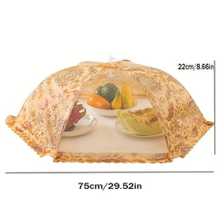 1pc Kitchen Mesh Food Cover Dustproof Reusable Collapsible Food Nets
