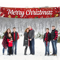 Outdoor Merry Christmas Banner 304.8x50.8 cm for Party Decorations