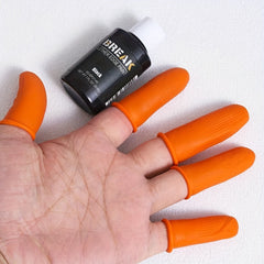 3pcs Rubber Finger Cots Upper Dyed Anti fouling Finger Cots